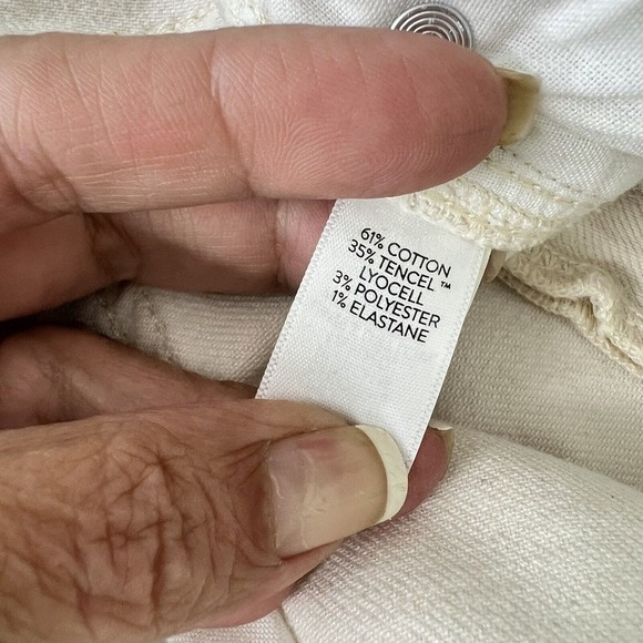 NEW J Jill Denim Jeans Women Size 18 Cream Modern Slim Boot Cut Stretch - Picture 12 of 14